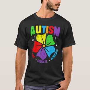 Camiseta Conscientização sobre Autismo Feminino Apoio Crian