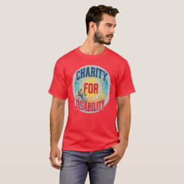 Camiseta Conscientização sobre Caridade para Deficientes