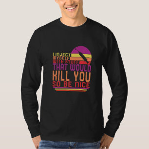 Camiseta Conscientização sobre Diabetes T1d Crianças Guerre