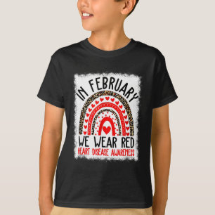 Camiseta Conscientização sobre Doenças Cardíacas Em Feverei