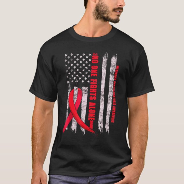 Camiseta Conscientização sobre Granulomatose de Wegener Gra (Frente)