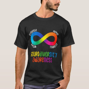 Camiseta Conscientização sobre Neurodiversidade Adhd Au Dis