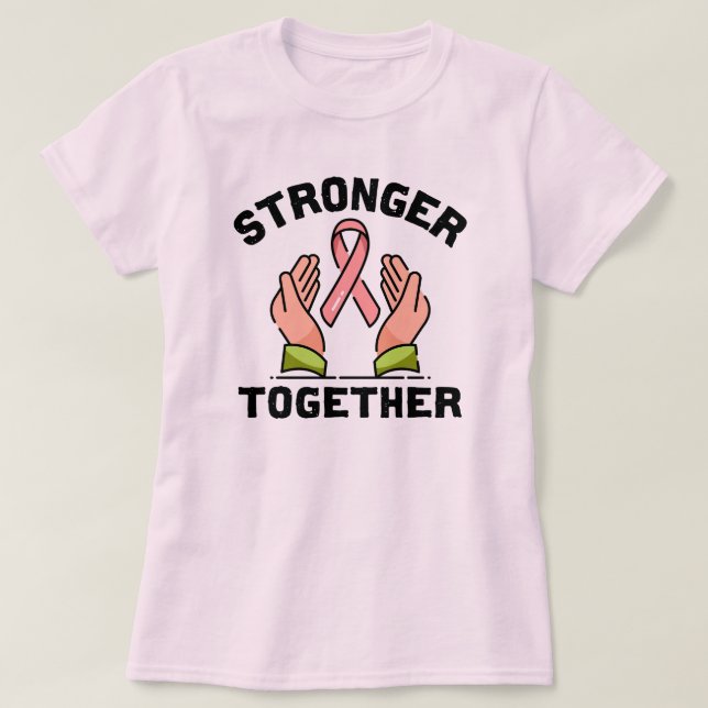 Camiseta Conscientização sobre o Câncer de Mama (Frente do Design)