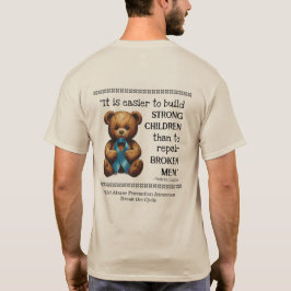 Camiseta Conscientização sobre Prevenção de Abuso Infantil