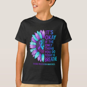 Camiseta Conscientização sobre Prevenção do Suicídio Girass