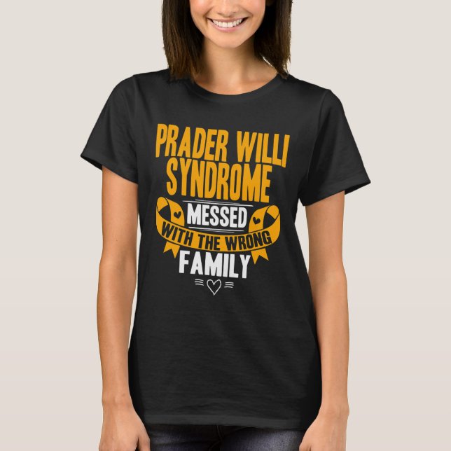 Camiseta Conscientização sobre Pws - Síndrome de Prader Wil (Frente)