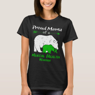 Camiseta Conscientização sobre Saúde Mental da Mãe Urso Org
