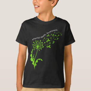 Camiseta Conscientização sobre saúde mental do dente-de-leã