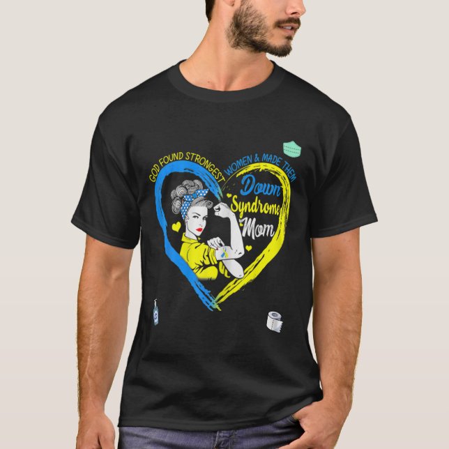 Camiseta Conscientização sobre Síndrome de Down Para Mãe Av (Frente)