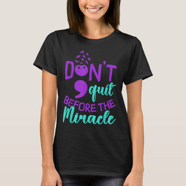 Camiseta Conscientização sobre Suicídio Prevenção de Suicíd (Frente)