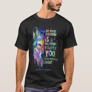Camiseta Conscientização sobre Suicídio Seja Gentil Todos E
