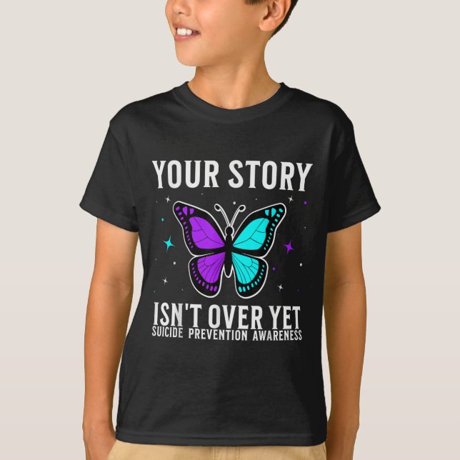 Camiseta Conscientização sobre Suicídio Suporte Mês de Cons (Frente)