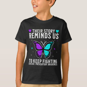 Camiseta Conscientização sobre Suicídio Suporte Mês de Cons