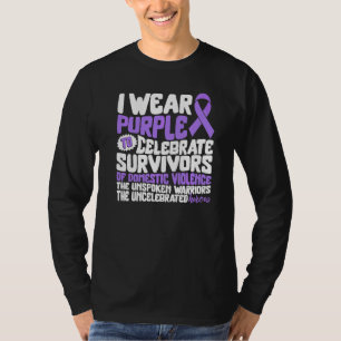 Camiseta Conscientização sobre Violência Doméstica Eu Uso R