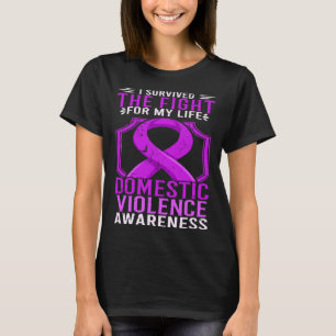 Camiseta Conscientização sobre Violência Doméstica Sobrevi