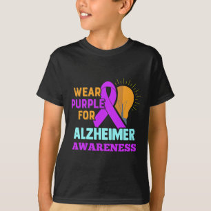 Camiseta Conscientização Use Roxo Para Heimer's
