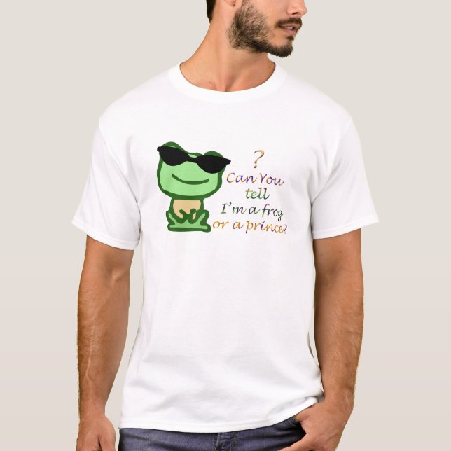 Camiseta Consegue dizer se sou um sapo ou príncipe? (Frente)