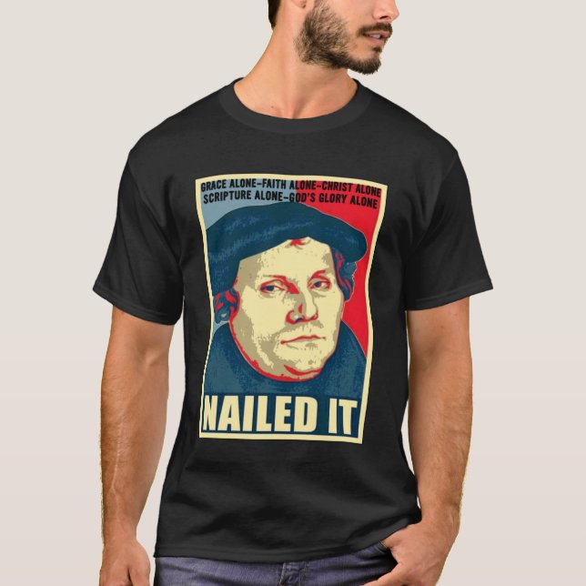Camiseta Consegui Dia da Reforma Protestante Martinho Luter (Frente)