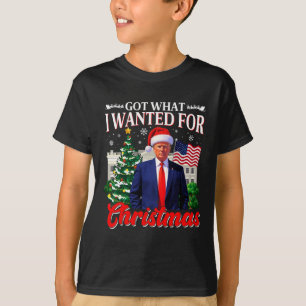 Camiseta Consegui o que eu queria no Natal Donald Trump 47t