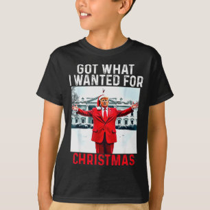 Camiseta Consegui O Que Quis De Natal - Trump Venceu 2024 P