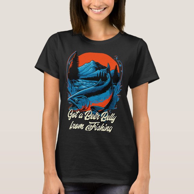 Camiseta Consegui uma Bela de Cerveja da Beer Humor Drinker (Frente)