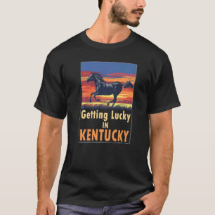 Camiseta Conseguir Sorte Em Kentucky Horse Race Vintage Der