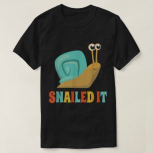Camiseta Conseguiu, Design de Punho de Caracol Engraçado