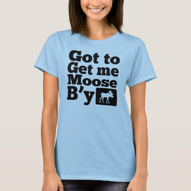 Camiseta Conseguiu obter-me alces B'y (Frente)