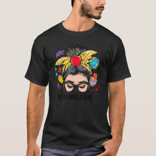 Camiseta Conselheira da Vida Maluca Mulheres De Volta À Esc