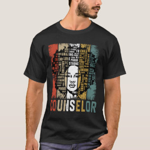 Camiseta Conselheira de Mulheres Afro-Americanas Histórias 