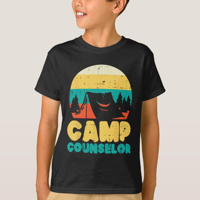 Camiseta Conselheiro de Acampamento Diretor de Acampamento  (Frente)