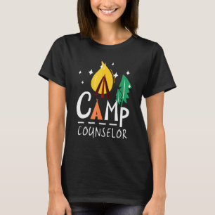 Camiseta Conselheiro de Acampamento Retro Vintage Fogueira