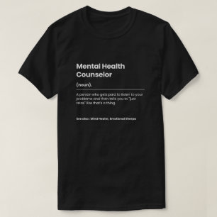 Camiseta Conselheiro de Saúde Mental Engraçado