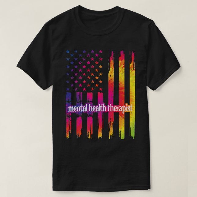 Camiseta Conselheiro de Saúde Mental Terapista de Saúde Men (Frente do Design)