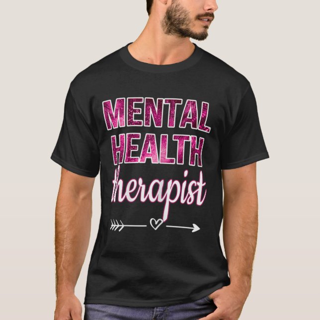 Camiseta Conselheiro De Saúde Mental Terapista De Saúde Men (Frente)