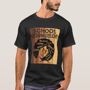 Camiseta Conselheiro escolar Afro-Americano Black Histo