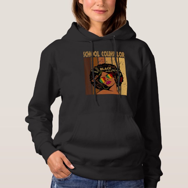 Camiseta Conselheiro escolar Afro-Americano Black Histo (Frente)