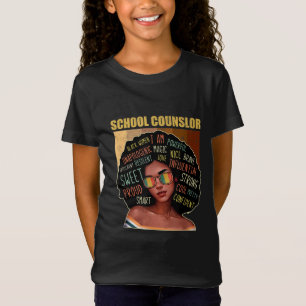 Camiseta Conselheiro escolar Afro-Americano Black Histo