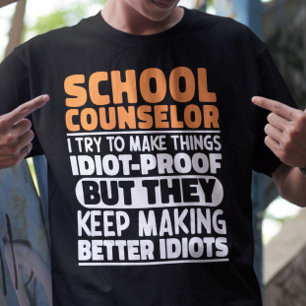 Camiseta Conselheiro Escolar Eu Tento Engraçado Dizendo As 