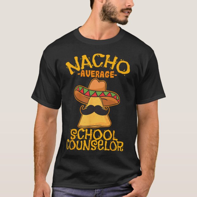 Camiseta Conselheiro Escolar Médio Nacho Cinco De Mães (Frente)