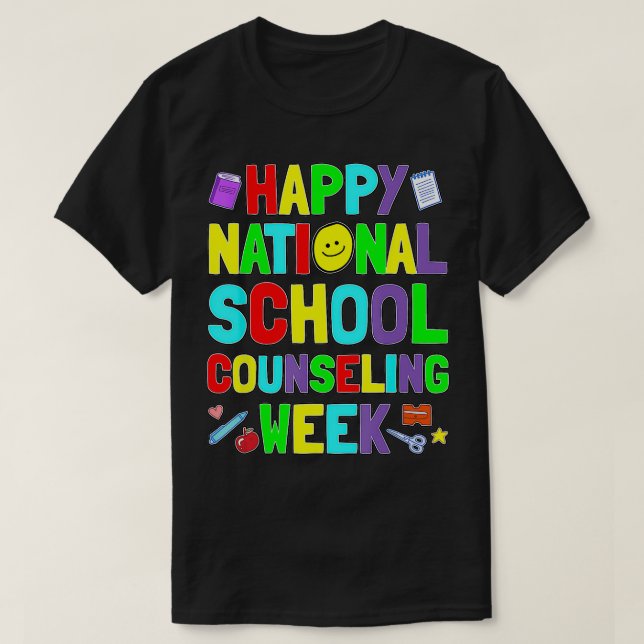 Camiseta Conselheiro Escolar Nacional na Semana de Orientaç (Frente do Design)