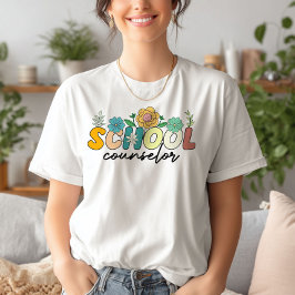 Camiseta Conselheiro Escolar Professora de Flor Selvagem Bo