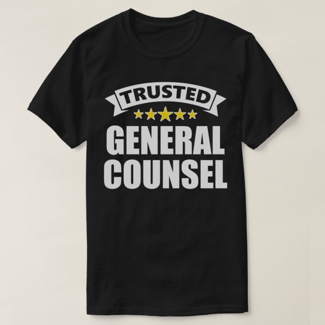 Camiseta Conselheiro geral confiável (Frente do Design)