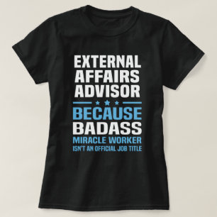Camiseta Conselheiro para Assuntos Externos