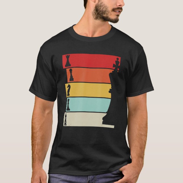Camiseta Conselho Chess Retro Player Chess (Frente)