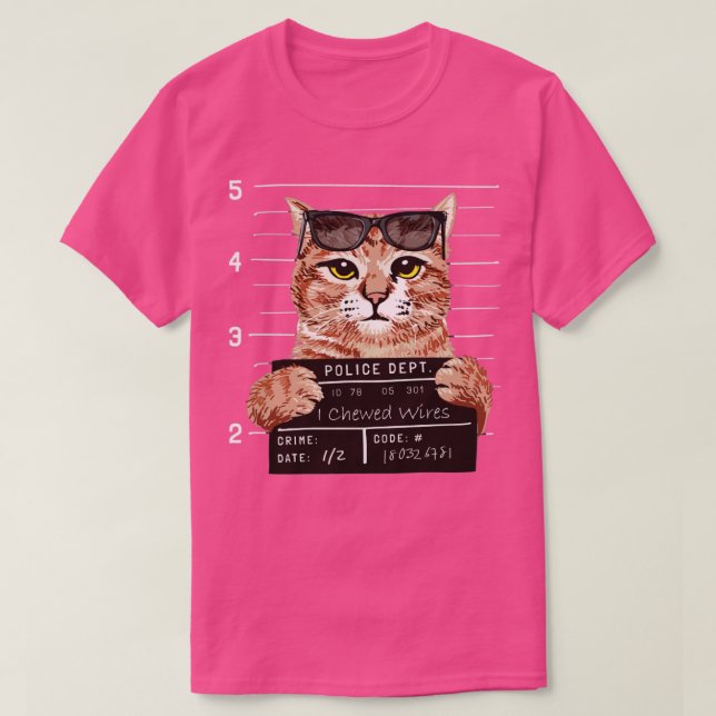 Camiseta Conselho da Polícia de Confissão de Cat (Frente do Design)