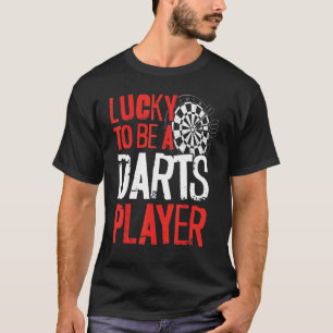 Camiseta Conselho De Dardos Vintage Sorte De Ser Um Jogador