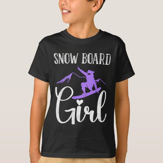 Camiseta Conselho de Neve Engraçado Garota Engraçada (Frente)