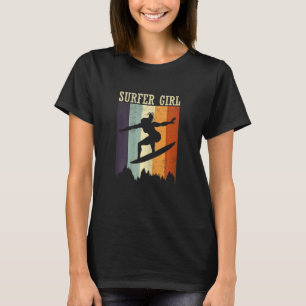 Camiseta Conselho de surfe do surfe no surf do sexo feminin