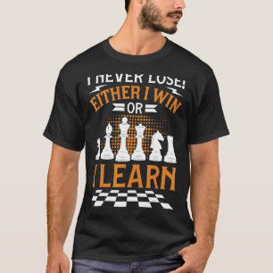 Camiseta Conselho De Xadrez Do Jogador De Xadrez Eu Nunca P